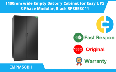 1100mm wide Empty Battery Cabinet for Easy UPS 3-Phase Modular, Black SP3BEBC11