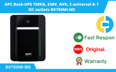 APC Back-UPS 750VA, 230V, AVR, 2 universal & 1 IEC outlets BX750MI-MS