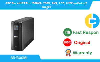 APC Back-UPS Pro 1300VA, 230V, AVR, LCD, 8 IEC outlets (2 surge) BR1300MI