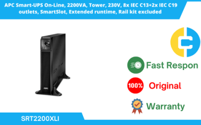 APC Smart-UPS On-Line, 2200VA, Tower, 230V (SRT2200XLI)