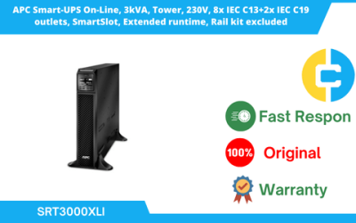 APC Smart-UPS On-Line, 3kVA, Tower, 230V – (SRT3000XLI)